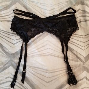 Black garter belt
